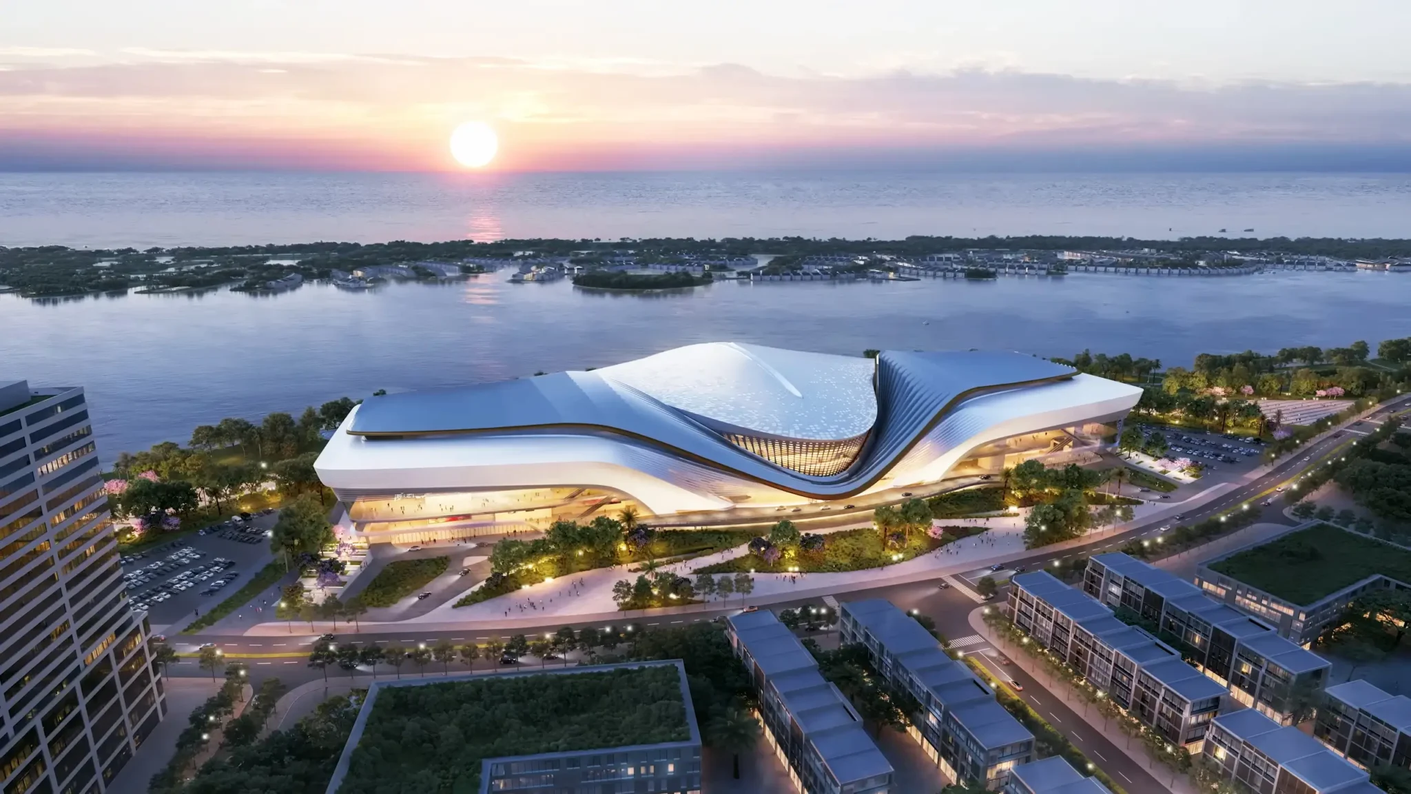 Biểu tượng văn hóa nghệ thuật mới Nhà hát Sóng Xanh Vinhomes Cần Giờ