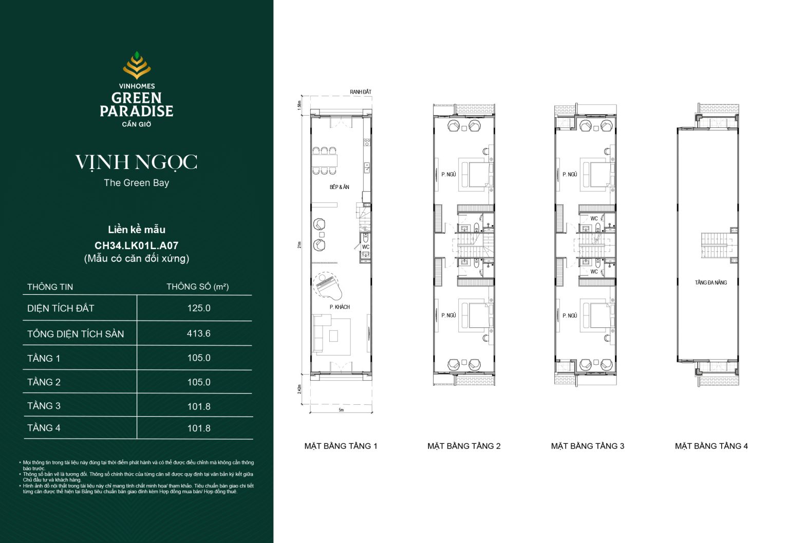 Mặt bằng Liền kề 3