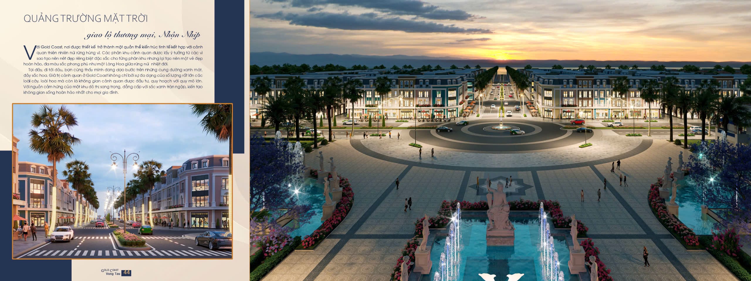 nhà phố liên kế limassol vũng tàu, dự án gold coast vũng tàu, quảng trường gold coast vũng tàu
